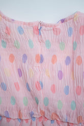 Doe a Dear Dot Chiffon Pleat Dress